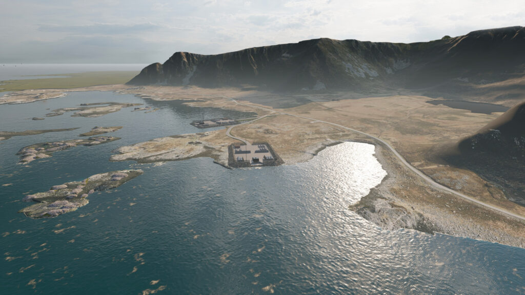 Illustration of future launch site at Andøya