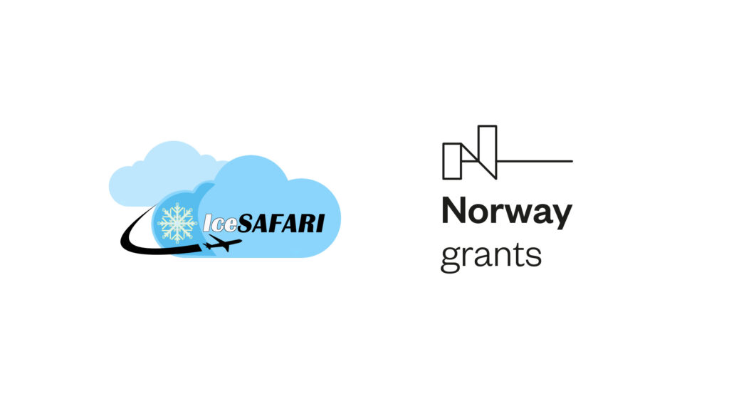 Image with IceSafari and Norway grants logo