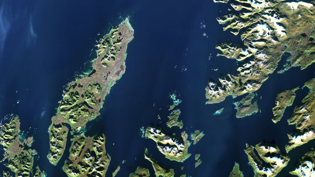 Satellite image of Andøya